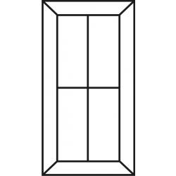Ponderosa French Lite Cabinet Door (4 Lites)